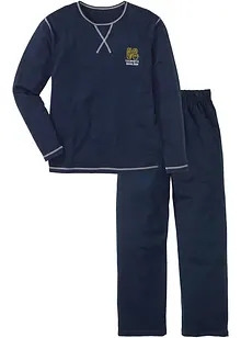 Pigiama a maniche lunghe in puro cotone, bonprix