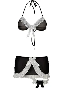 Reggiseno a triangolo, gonna, giarrettiera (set 3 pezzi), VENUS