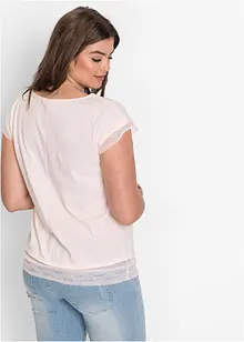 Maglia boxy con pizzo, bonprix