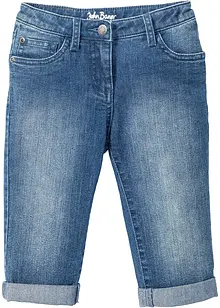 Jeans a pinocchietto, vita media, bonprix