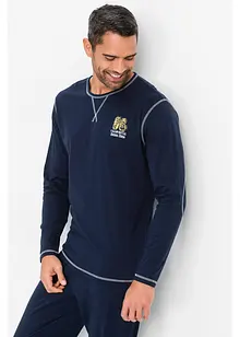 Pigiama a maniche lunghe in puro cotone, bonprix