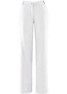 Pantaloni in misto lino con cinta comoda, bonprix