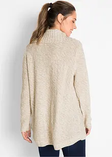 Maglione poncho lungo a maniche lunghe, bonprix