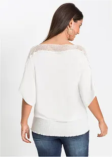 Blusa con pizzo, bonprix