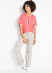 Pantaloni in jersey di cotone elasticizzato (pacco da 2), bonprix