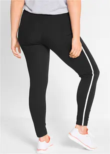 Leggings sportivi cropped con bande a contrasto, bonprix