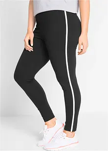 Leggings sportivi cropped con bande a contrasto, bonprix