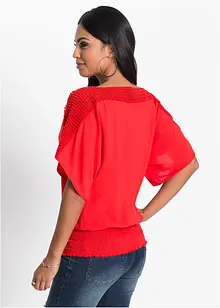 Blusa con pizzo, bonprix