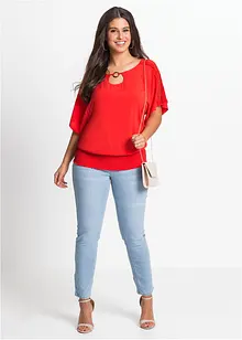 Blusa con pizzo, bonprix