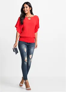 Blusa con pizzo, bonprix