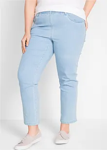 Pantaloni elasticizzati cropped con cinta comoda (pacco da 2), bonprix