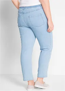 Jeans straight con cinta comoda, vita media (pacco da 2), bonprix