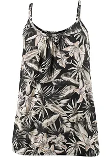 Top in maglina a fiori, bonprix