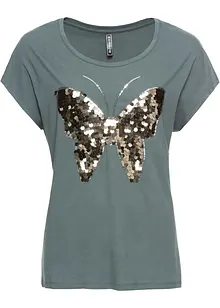 Maglia con paillettes, bonprix