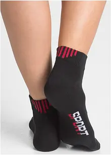 Calzini sportivi con scritta (pacco da 5 paia), bonprix