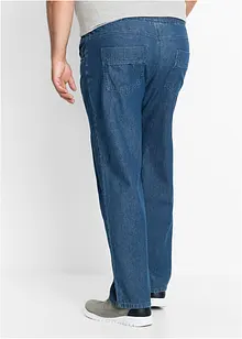 Pantaloni classic fit con elastico in vita in cotone leggero, straight, bonprix