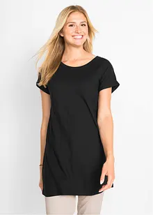 T-shirt lunga boxy in puro cotone, bonprix