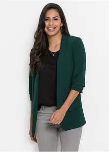 Blazer lungo con maniche drappeggiate, bonprix