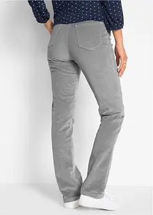 Pantaloni di velluto a coste elasticizzati, straight, bonprix