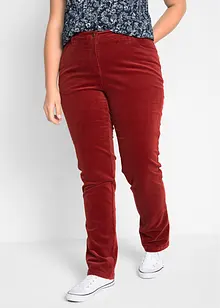 Pantaloni di velluto a coste elasticizzati, straight, bonprix