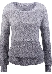 Maglione a maniche lunghe con scollo rotondo e colori sfumati, bonprix