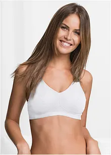 Reggiseno senza ferretto  con cotone biologico (pacco da 2), bonprix