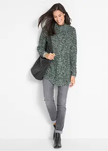 Maglione poncho lungo a maniche lunghe, bonprix