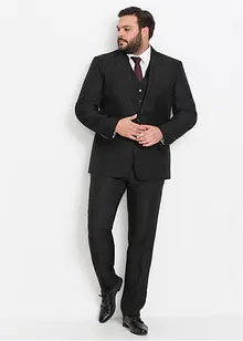 Completo (4 pezzi) giacca, pantaloni, gilet, cravatta, regular fit, bonprix