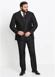 Completo (4 pezzi) giacca, pantaloni, gilet, cravatta, regular fit, bonprix