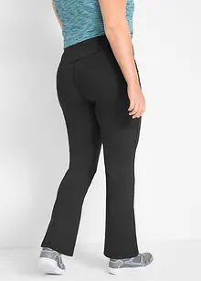 Pantaloni sportivi modellanti svasati con tasche, bonprix