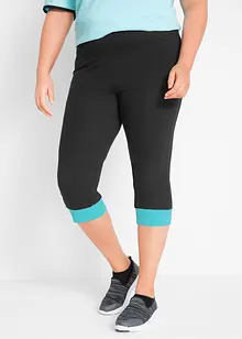 Leggings a pinocchietto sportivi con bordi a contrasto, bonprix