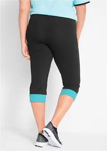 Leggings a pinocchietto sportivi con bordi a contrasto, bonprix