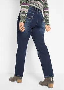 Jeans straight elasticizzati, vita comoda, bonprix