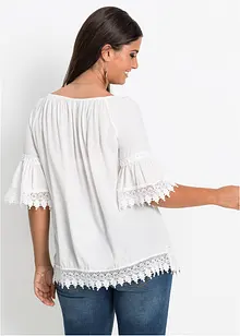 Tunica con pizzo in morbida viscosa, bonprix