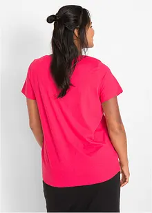 T-shirt in cotone biologico con cuore, bonprix