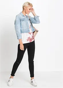 Maglia in puro cotone con fondo asimmetrico, bonprix