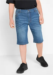 Bermuda elasticizzati di jeans, slim fit, bonprix