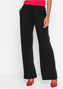 Kendindza Chino Pantaloni da donna elasticizzati con cintura in tessuto, eleganti e lunghi, Blu, S