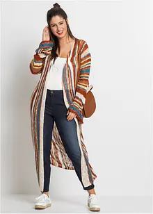 Maxi cardigan a righe, bonprix