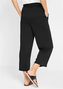 Pantaloni culotte in viscosa con cintura da annodare in vita, bonprix