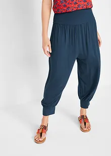 Pantaloni alla turca cropped con cinta comoda, bonprix