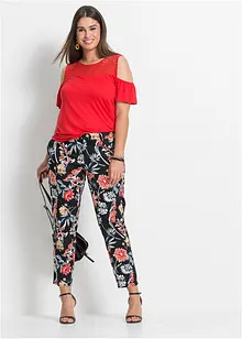 Pantaloni cropped elasticizzati, bonprix