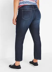 Jeans elasticizzati cropped con spacchetti, bonprix