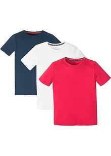 T-shirt basic (pacco da 3) in cotone biologico, bonprix