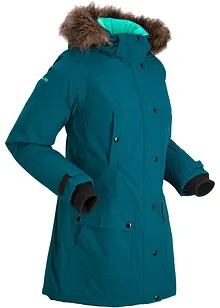 Giacca lunga tecnica outdoor con cappuccio impermeabile, bonprix