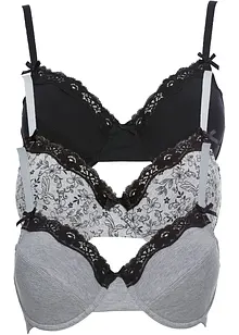 Reggiseno con ferretto e cotone biologico (pacco da 3), bonprix