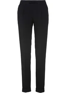 Pantaloni con pinces ed elastico in vita, bonprix