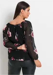 Blusa con coulisse, bonprix