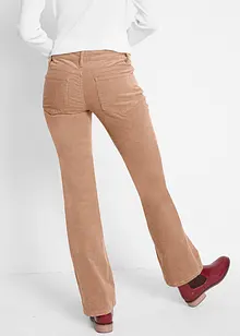 Pantaloni di velluto elasticizzati, bootcut, bonprix