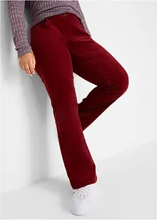 Pantaloni di velluto elasticizzati, bootcut, bonprix